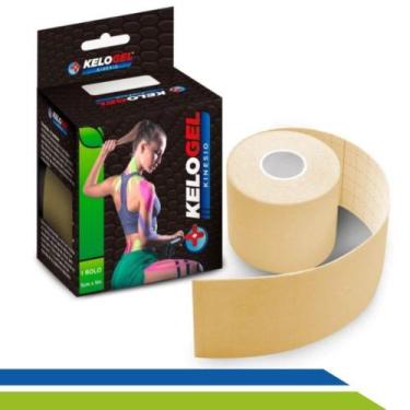 Imagem de Kinesio Tape Fita Bandagem Elástica Funcional Sport Adesiva 5cmx5m Pós