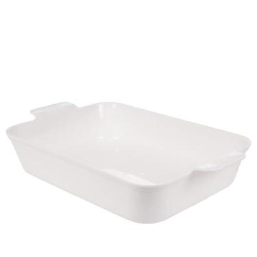 Imagem de Travessa de plástico retangular marmorizado 4,5 litros Plasutil ref. 1