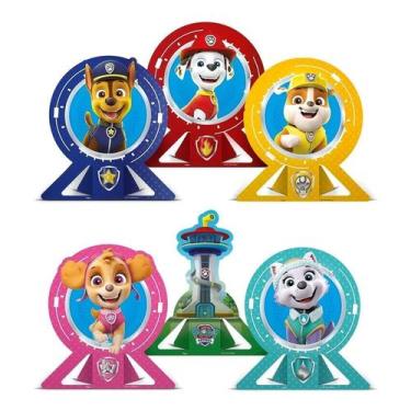 Imagem de Decoração festa Patrulha Canina Display de mesa 6 Unidade - Regina fes
