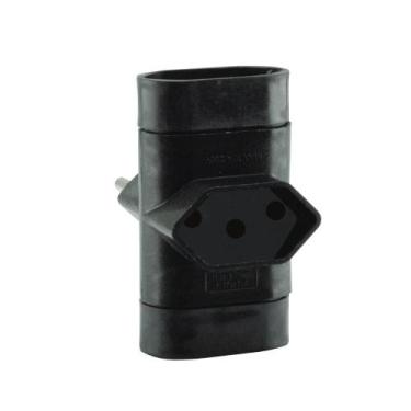 Imagem de Benjamin Normatizado Tripolar 10A 250V Pt - Force Line