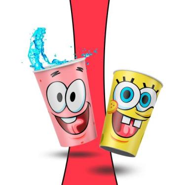 Imagem de 12 Copos Lembrancinhas festa Bob Esponja  decoração aniverár - Regina 