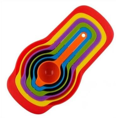 Imagem de Conjunto Colher Medidora 6 Unidades Colorida - kehome