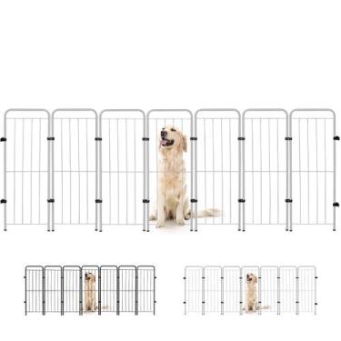 Imagem de Cercado Caes Pet Cachorro Grade Cerca 7 Módulos 98 cm Altura - Utility