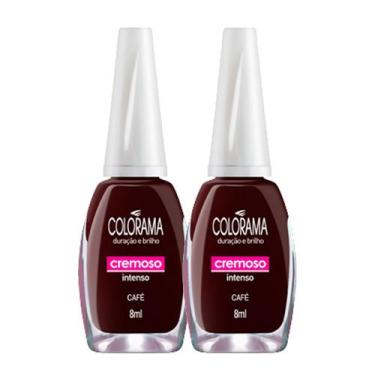 Imagem de Kit 2 Esmalte Colorama Cor Café com 8ml