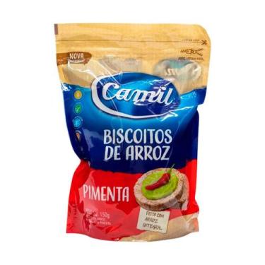 Imagem de Biscoitos de Arroz Integral Com Pimenta Camil 150g