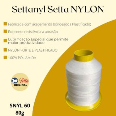 Imagem de Linha Settanyl Setta 60 / 80g Poliamida Nylon Depilação, BRANCA