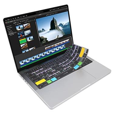 Imagem de JCPal Capa de teclado iMovie Shortcut Guide para Apple MacBook Pro de 14 polegadas (M1-M5) e MacBook Pro de 16 polegadas (M1-M4) e MacBook Air de 13 polegadas e MacBook Air de 15 polegadas (M2-M4
