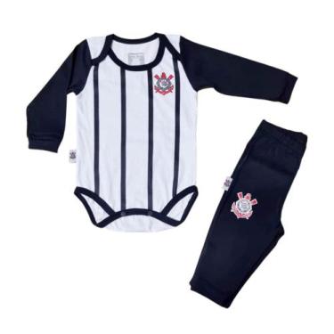 Imagem de Conjunto Bebê Corinthians Body e Calça Oficial - Revedor, P