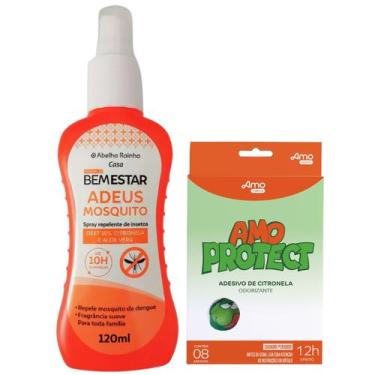 Imagem de Spray Repelente Contra Insetos Bem Estar + Adesivo Repelente Natural C