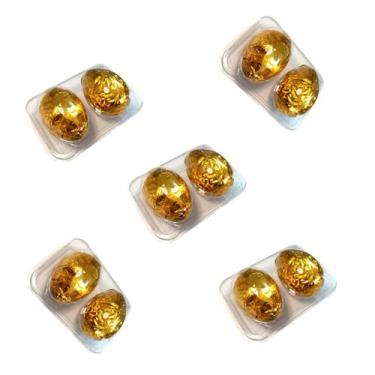 Imagem de 25 bandejas blister p/02 ovos páscoa transparente 150gr flip