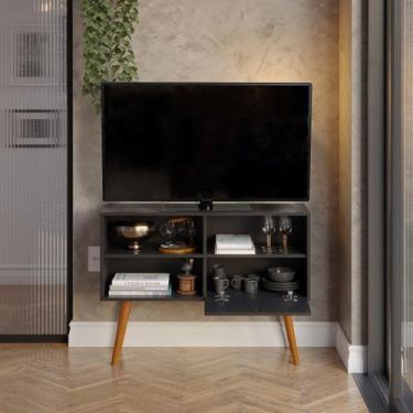 Imagem de Rack Estante Sala Televisão até 50 Polegadas Compacto Multiuso - Móvei