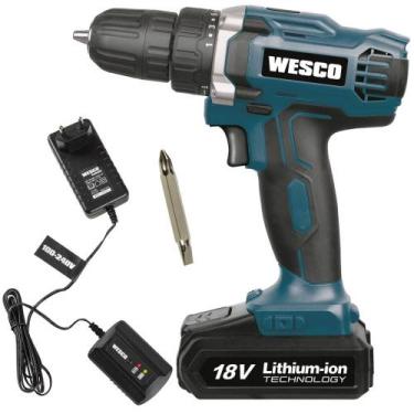 Imagem de Parafusadeira Furadeira 18V 3/8 POL com Bateria Carregador Bivolt e Bi