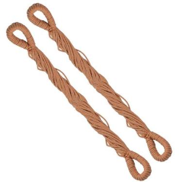 Imagem de Par Extensor Corda Rede Descanso Alongadora Algodão Suporte 58cm  - Ge