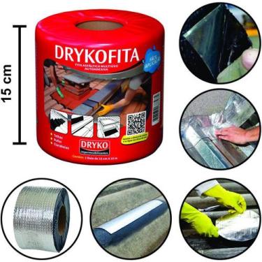 Imagem de Fita Asfáltica Autoadesiva Aluminizada Driko - Dryko