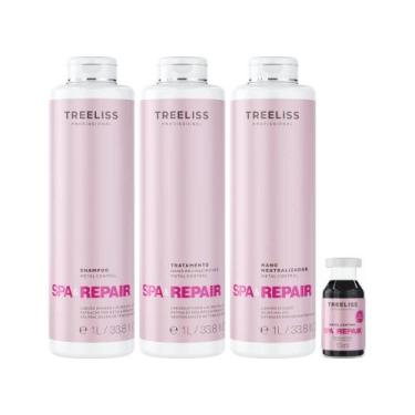 Imagem de Kit Reparação tratamento nanotecnologia 5 itens Spa Repair - Treeliss 
