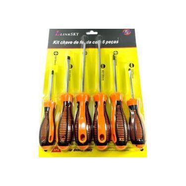 Imagem de Kit Chave de Fenda e Philips com 6 Peças LinkSKY