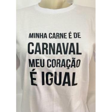 Imagem de Camiseta minha carne é de carnaval - INDICE, Preto, XG