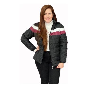 Imagem de Jaqueta Bia Feminina De Frio Quentinha Forrada Pelinho Capuz - BREEZA 