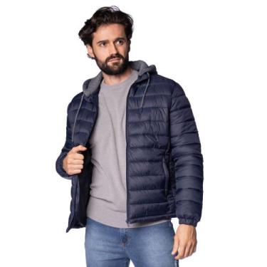 Imagem de Jaqueta Masculina Balboa Puffer Capuz Marinho, Marinho, G