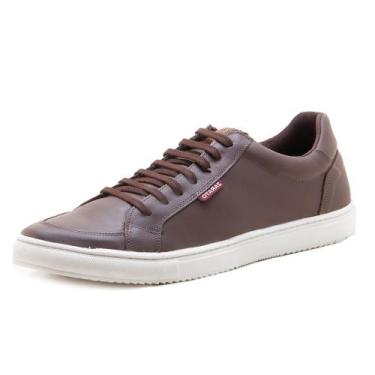 Imagem de Sapatênis Masculino em Couro Skeeter ZR Shoes - REP101 - Café, 41