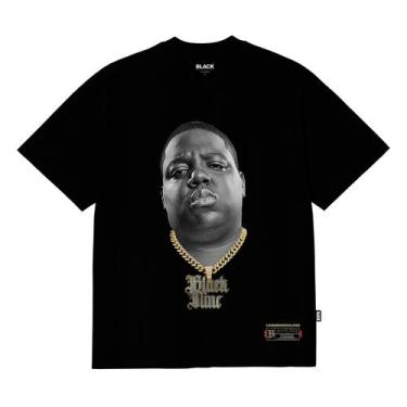 Imagem de Camiseta Premium The Notorious Big P&B 3D - Preto B90644 - Black Nine,