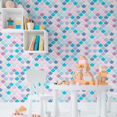 Imagem de Papel de Parede Adesivo Sereia N011124 0,58x2,5M - Adesivo BR