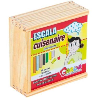 Imagem de Brinquedo Pedagógico Escala Cuisenaire 68 Peças - Carlu