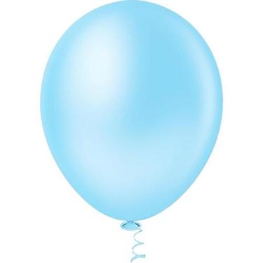 Imagem de Balão GRAN Festa N090 Azul Claro - Pacote com 50 - Riberball