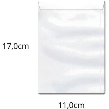 Imagem de Envelope Saco Branco 110X170MM 90G OF 17  Caixa com 250 Unidades - SCR