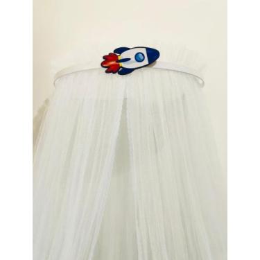 Imagem de Dossel foguete com tule mosquiteiro - sonho de berço