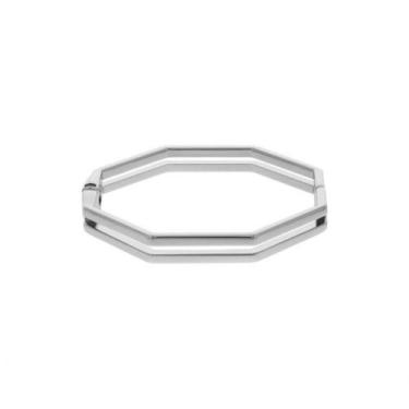 Imagem de Bracelete Minimalista Elegante Geométrico  - GEMERSON BIJOUX, Prata