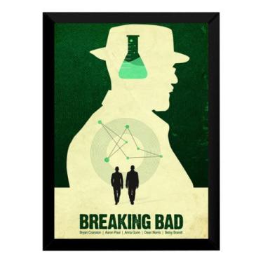 Imagem de Quadro Breaking Bad Arte Simplista Poster Moldurado - Fanarte
