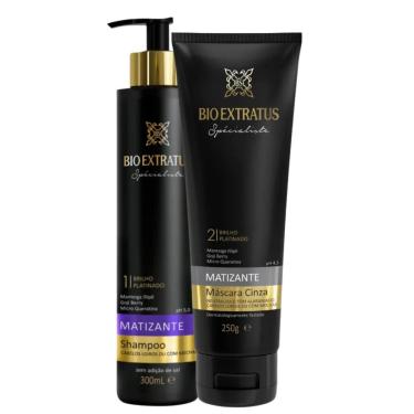 Imagem de Kit Bio Extratus Spécialiste Matizante Shampoo 300ml + Máscara Cinza 250g