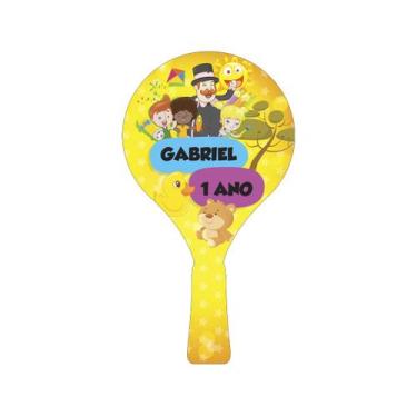 Imagem de Raquete para Tênis de Mesa Personalizado com Nome 24,5x13,5 Kit 50un M
