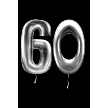 Imagem de 60. Geburtstag: Notizbuch für 60. Geburtstag Ballons Deko Geburtstagsballons 60 Jahre (Liniert, 15 x 23 cm, 120 Linierte Seiten, 6" x 9") Geschenke ... zum 60. Geburtstag für runde Sechzig