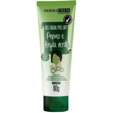 Imagem de Gel Facial Argila Verde e Pepino Peel Off 60g Dermachem