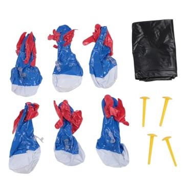 Imagem de Brinquedo Interativo Infantil, Jogo de Dardo Inflável, Brinquedo Interativo para Crianças, Jogo de Arremesso de Grama Com 4 Pregos à Terra para Crianças