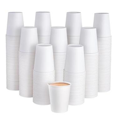 Imagem de JOLLY PARTY Copo de Café de Papel Descartável de 8 Onças do Bloco 300, Copos Bebendo Da Bebida Quente/Fria para A Água, Copos de Café de Papel, Copos de Café Quentes de Papel Branco