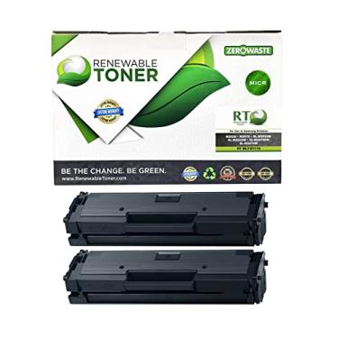 Imagem de Cartucho de toner reutilizável compatível com MICR para Samsung MLT-D111S SL-M2020W M2070W M2070FW (pacote com 2)