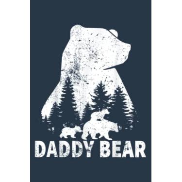Imagem de Daddy Bear 2 Cubs Father Day Funny Daddy Bear Twin Dad 2 Kid: Study Notebook, 6 x 9 inches, 120 pages