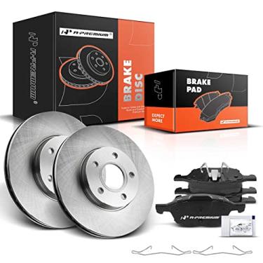 Imagem de A-Premium Rotores de Freio A Disco Ventilados Dianteiros de 10,94"(278 Mm) + Kit de Pastilhas de Cerâmica Compatível com Modelos Selecionados Volvo e Ford - Focus 2012-2018, C30 2012-2013, S40 2004-20
