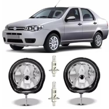 Imagem de Par Farol De Milha Siena G3 2007 2008 2009 2010 + Lâmpada