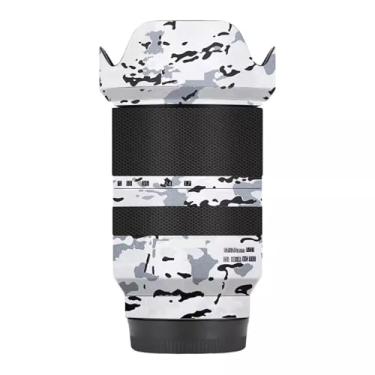 Imagem de Adesivo antiarranhões para lente de câmera Tamron 17-70 mm F2.8 B070 adequado para Sony Mount Camera Coat Vinly película protetora corporal decalques capa F/2.8 17-70 2.8 (camuflagem de neve)