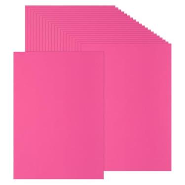 Imagem de PATIKIL 50 folhas de papel cartão colorido, tamanho A4, 230 g/m², papel colorido impresso para artesanato faça você mesmo, scrapbook, decoração de festa, rosa escuro