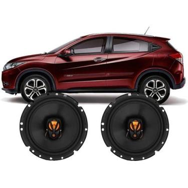 Imagem de Kit Alto Falante Original Jbl Dianteiro Hr-v 100wrms Som, Preto/Laranj