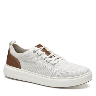 Imagem de Johnston & Murphy Tênis masculino Anders Knit U-Throat, Branco, 39