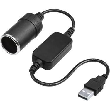 Imagem de ANXINGJU Cabo adaptador adaptador de tomada USB A macho de 12 V 8 W para câmera veicular, GPS, fitas de luz LED de carro e outros eletrônicos automotivos (1 pacote)