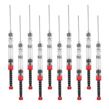 Imagem de YAFIYGI 10 pacotes de caneta-tinteiro conversor de mola para enchimento de seringa com refil de ponta de agulha cega removível e converta sua caneta com adaptador conversor