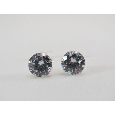 Imagem de Brinco Zircônia 10mm  De Prata 925 - DR Joias