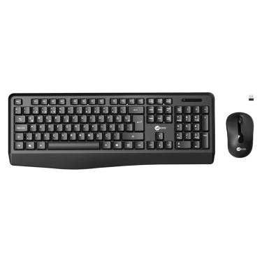 Imagem de Kit Teclado e Mouse Sem Fio Lecoo - Teclado Padrão ABNT2 - Mouse 1600DPI Sensor Optico - KW211
